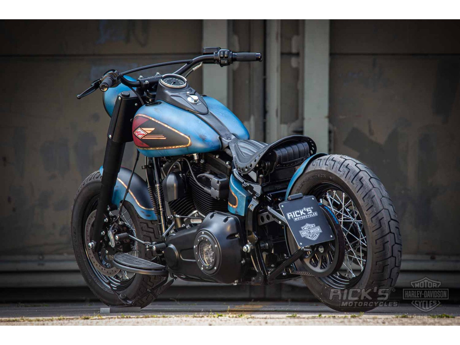 Rick's Steel Rear Fender 200/50 17 "Bobber" Short - Softail 08-17