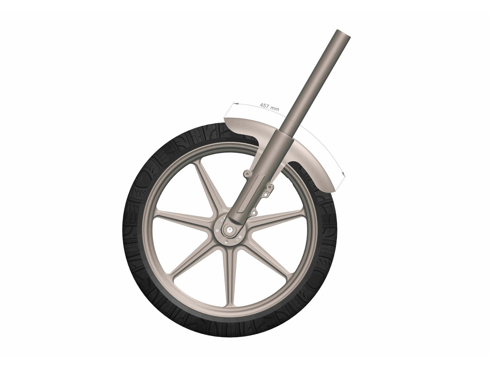 Rick's 21" Front Fender Steel - Touring 07-up