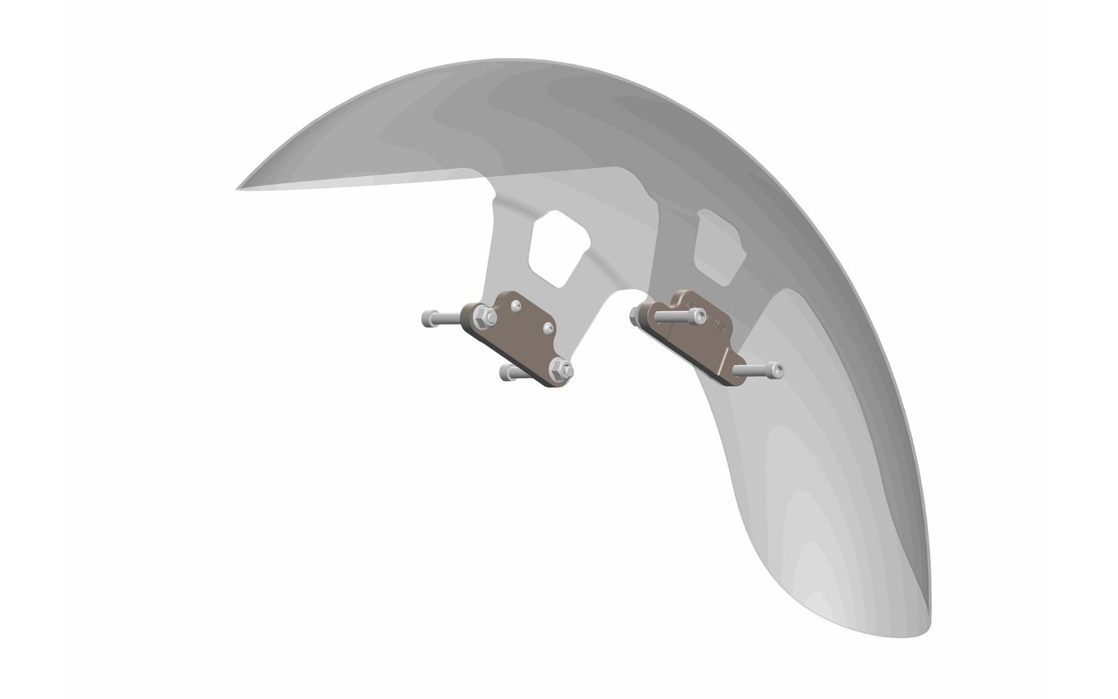 Rick's 21" Front Fender Spacer Kit Black - Touring 14-up