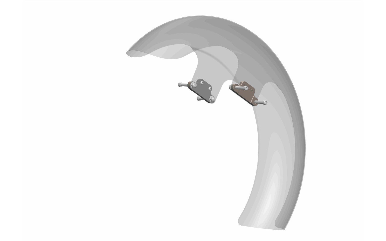 Rick's 21" Front Fender Spacer Kit Black - Touring 14-up