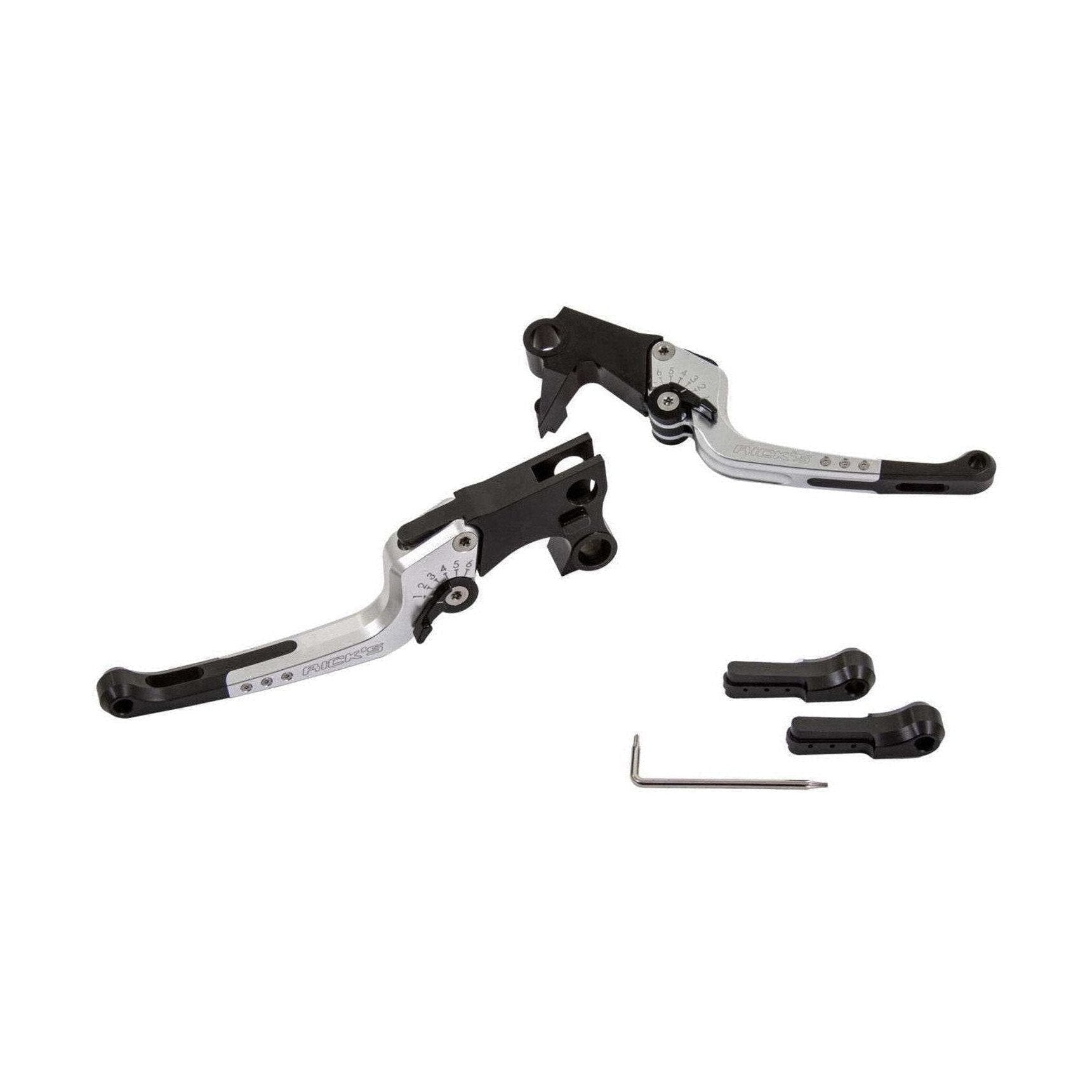Rick's Adjustable Levers Set "Good Guys" Silver - Touring 21-23