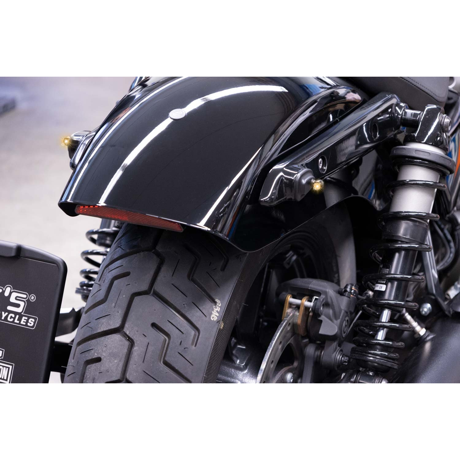Rick's Slim Rear Indicator Brackets (with Atto DF 3-1) - Nightster 22-up