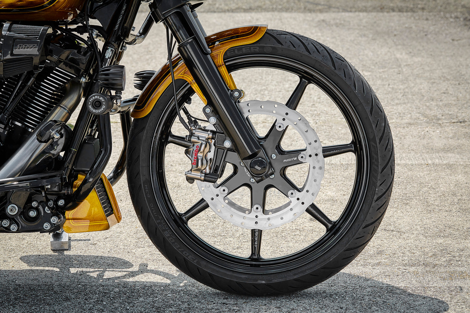 Rick's 19" Front Fender Clubstyle Steel - Touring 24-up