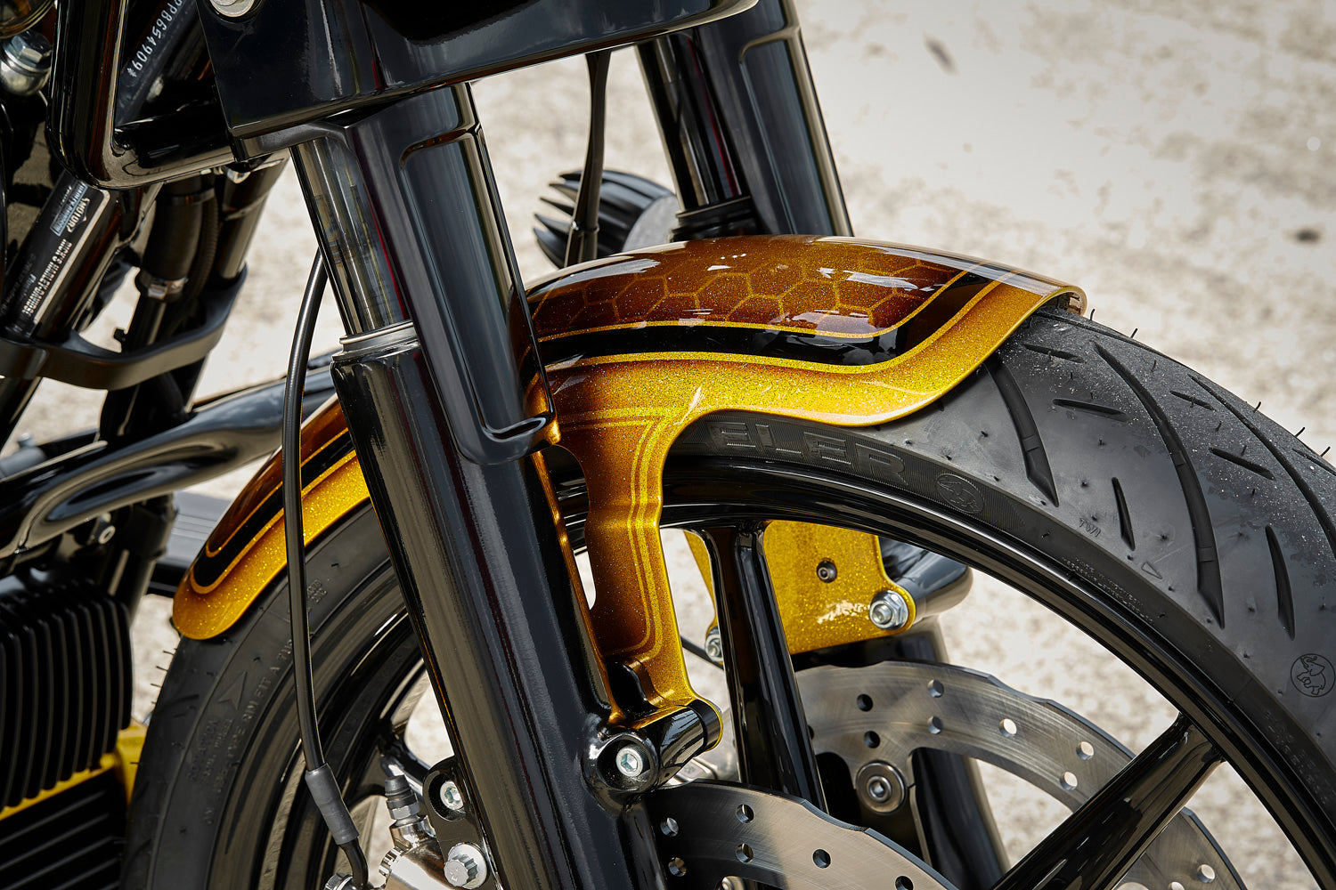 Rick's 19" Front Fender Clubstyle Steel - Touring 24-up