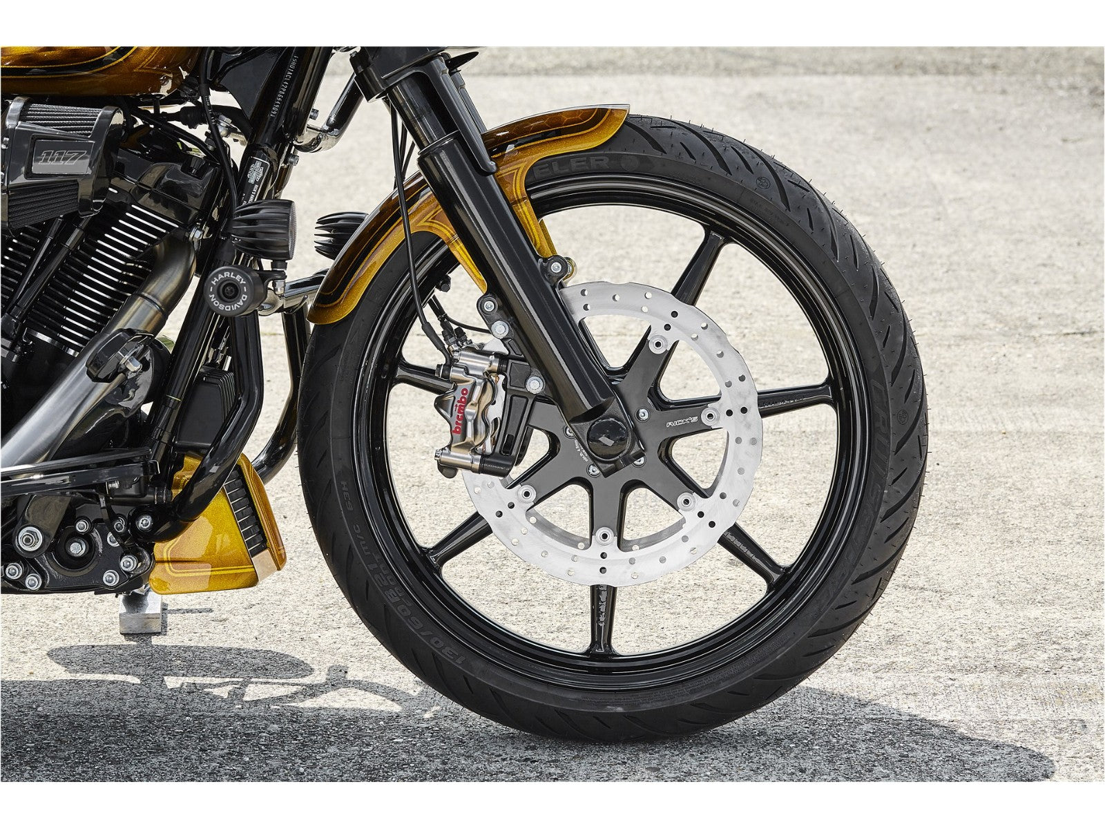 Rick's Clubstyle Radialbremssattel-Adapterset für die Vorderradbremse 300 mm/292 mm – ab Baujahr 2007