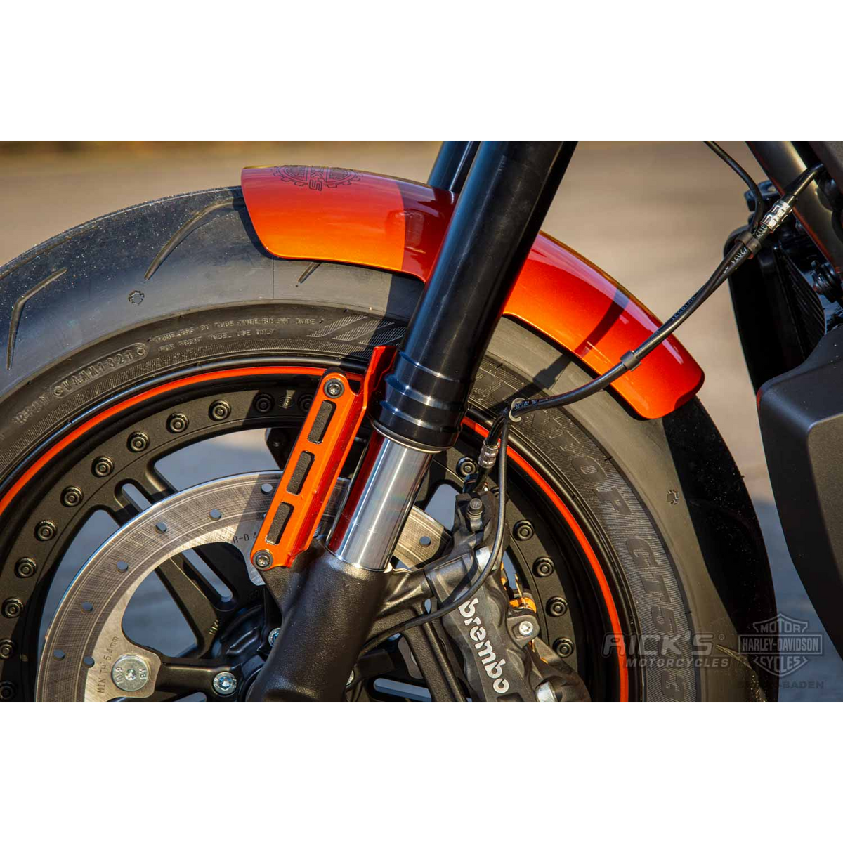 Rick's 17" Steel Front Fender - Sportster S 21-up