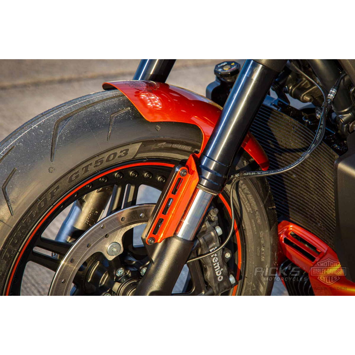Rick's 17" Steel Front Fender - Sportster S 21-up