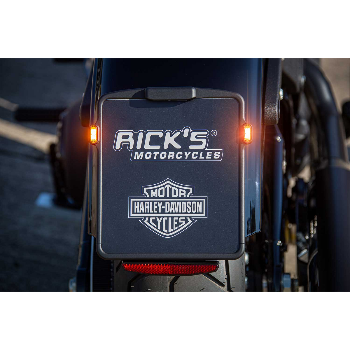 Rick's Reflector Matte Black - Rick's Slide-In License Plate Base