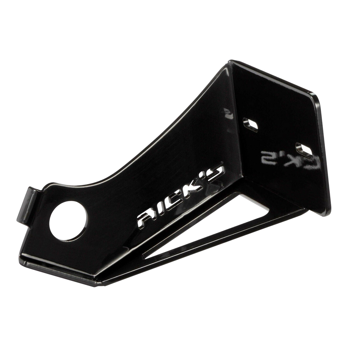 Rick's Side License Plate Bracket Black - Dyna 06-17