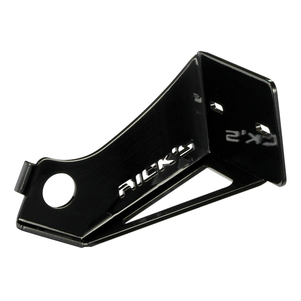 Rick's Side License Plate Bracket Black - Dyna 06-17