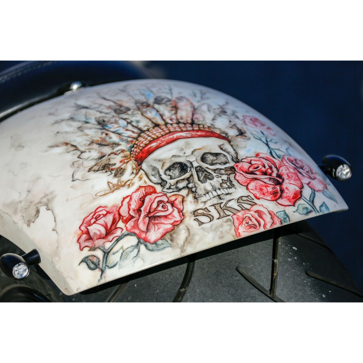 Rick's Steel Rear Fender - Dyna 06-17