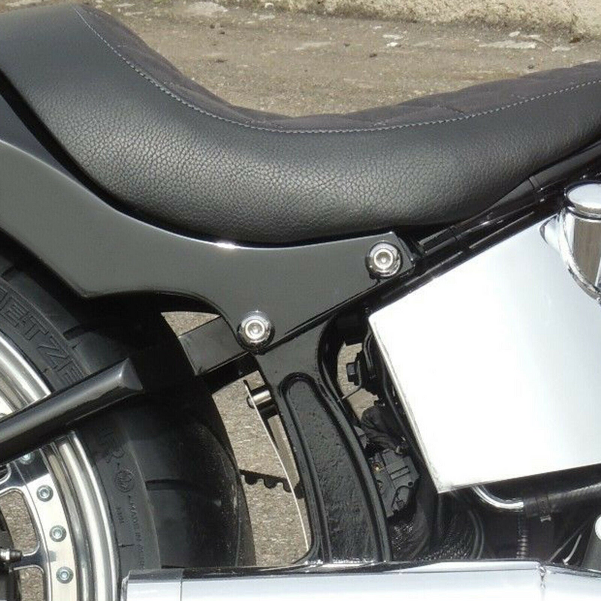 Rick's Stainless Tail Section Mounting Kit for Steel Fenders - Softail