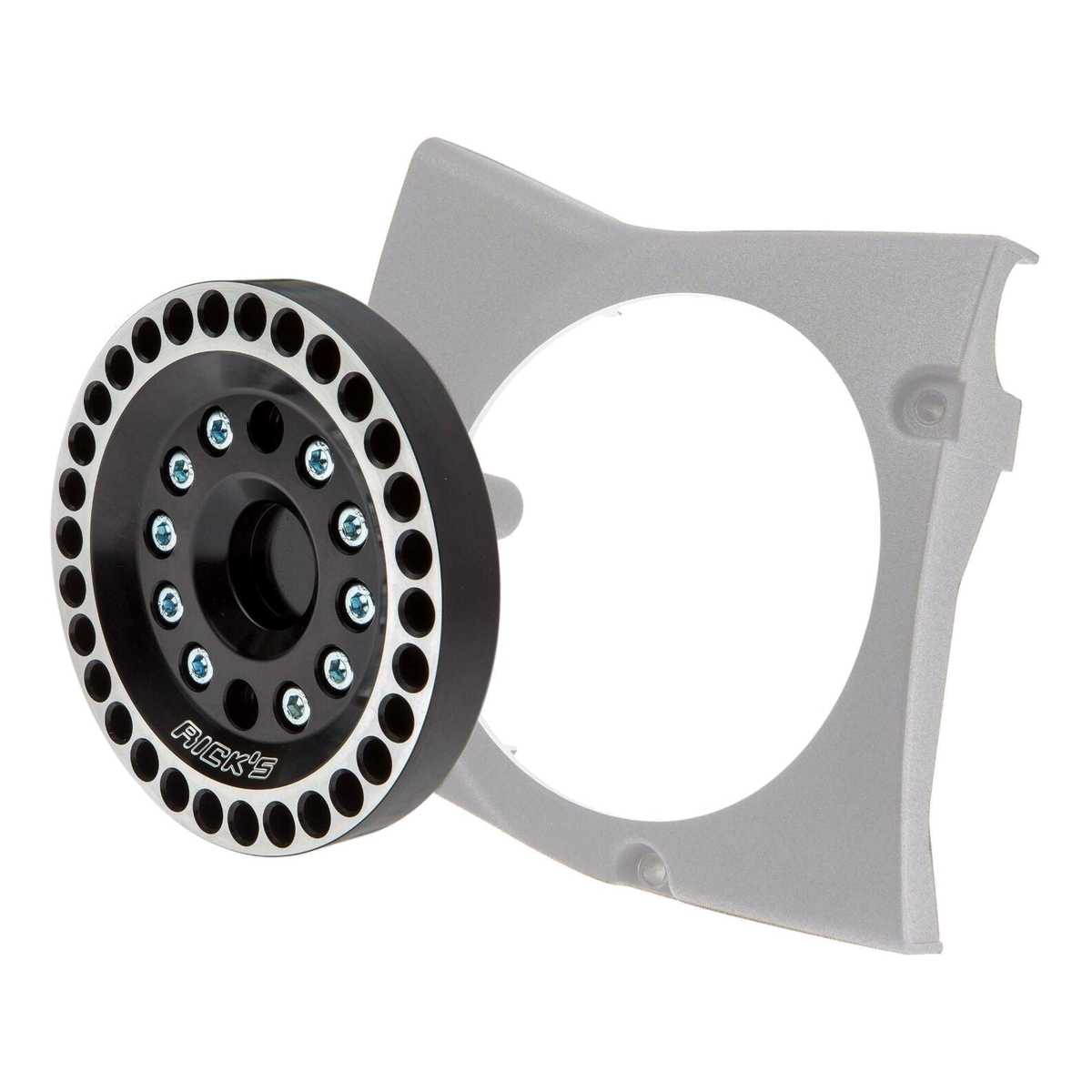 Rick's Perforated Pulley Trim Cover - Sportster 04-up