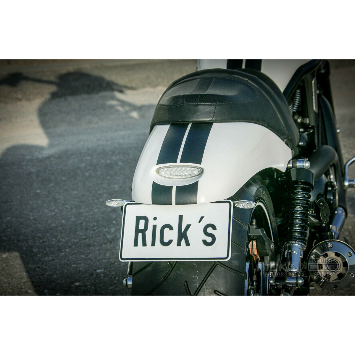 Rick's GRP Rear Fender with LED Taillight - V-Rod 02-17