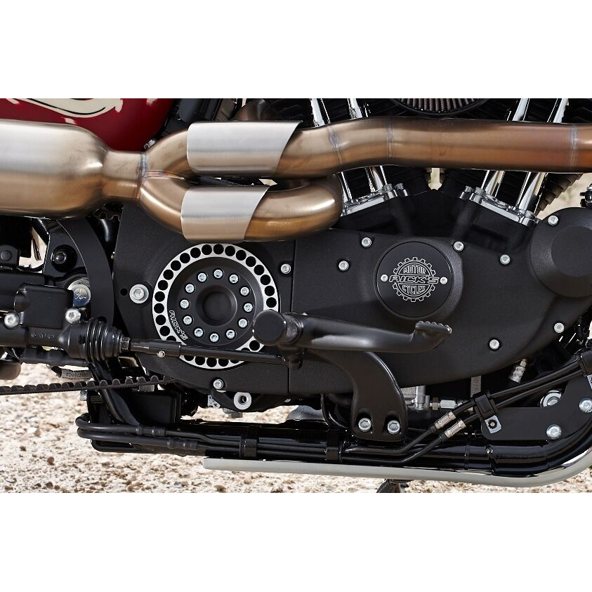 Rick's Perforated Sprocket Cover - Sportster 05-up