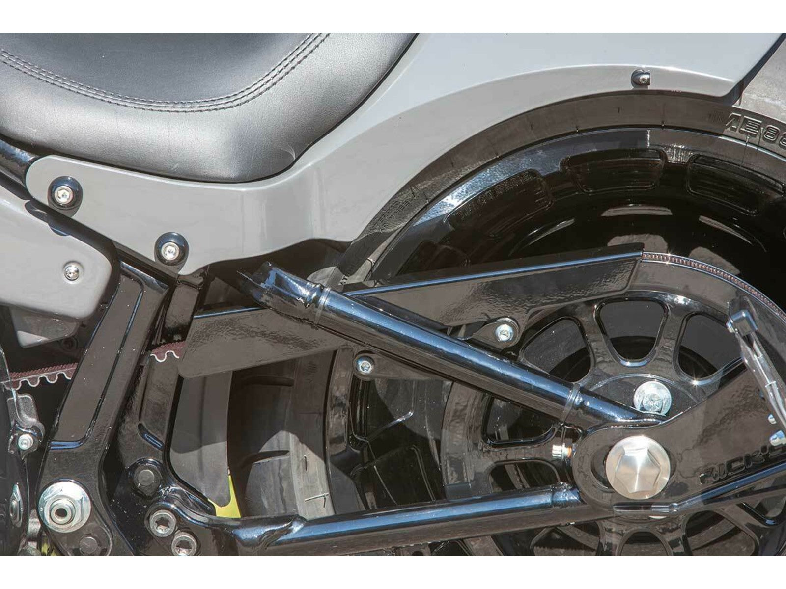 Rick's Belt Guard Gloss Plain - Softail 18-up