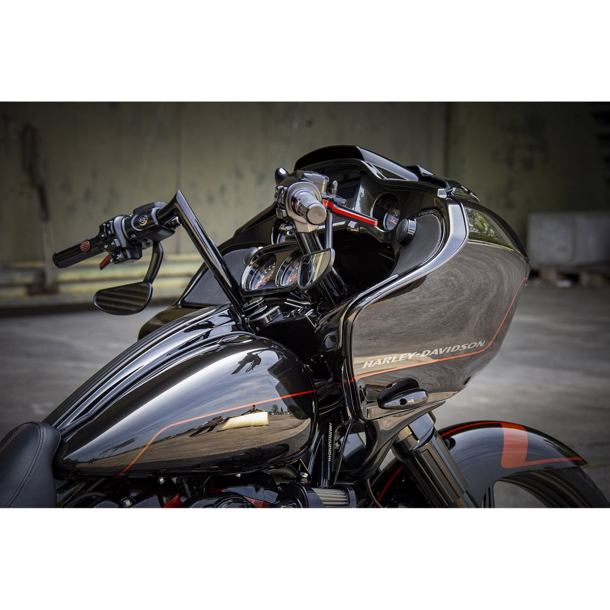 Rick's V-Team Z55S Stainless Mitered Small Center Ape Hanger 12"