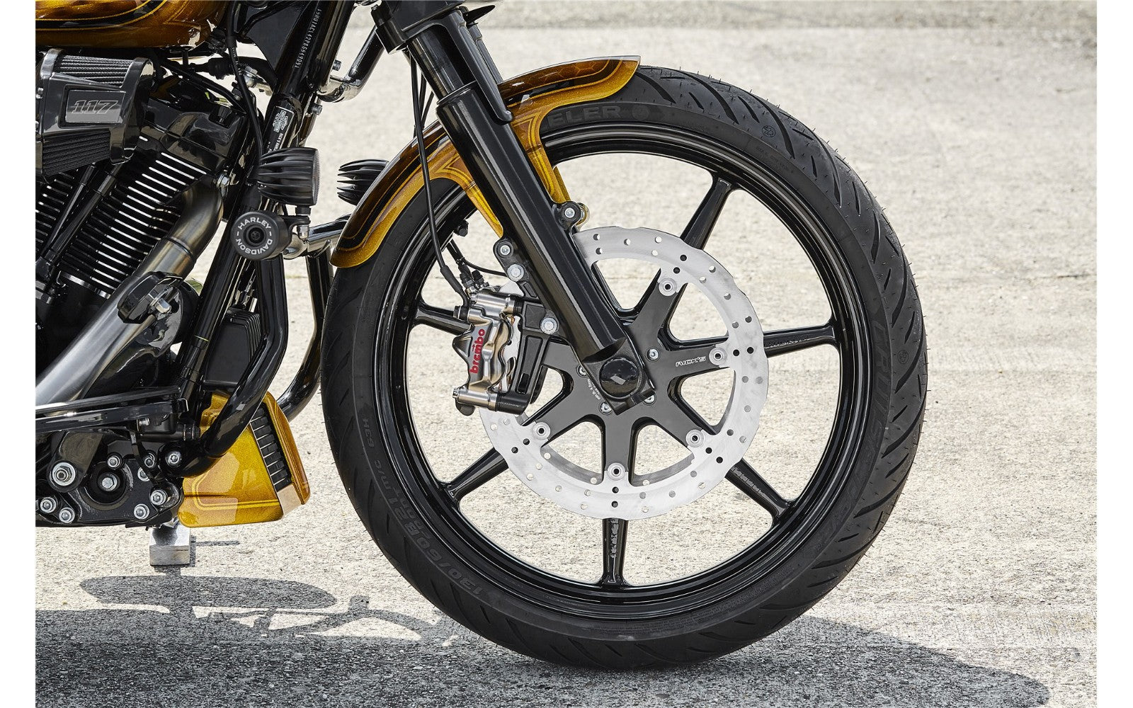 Rick's Clubstyle Radialbremssattel-Adapterset für die Vorderradbremse 300 mm/292 mm – ab Baujahr 2007