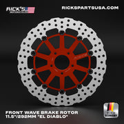 Rick's Front 11.5"/292mm Wave "El Diablo" Brake Rotor