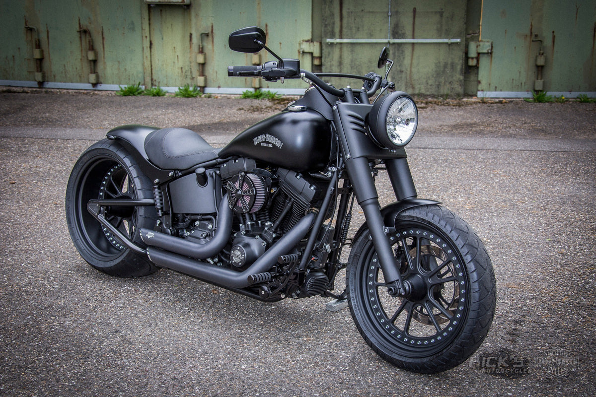 Rick's GT2 wheels on a custom Harley-Davidson