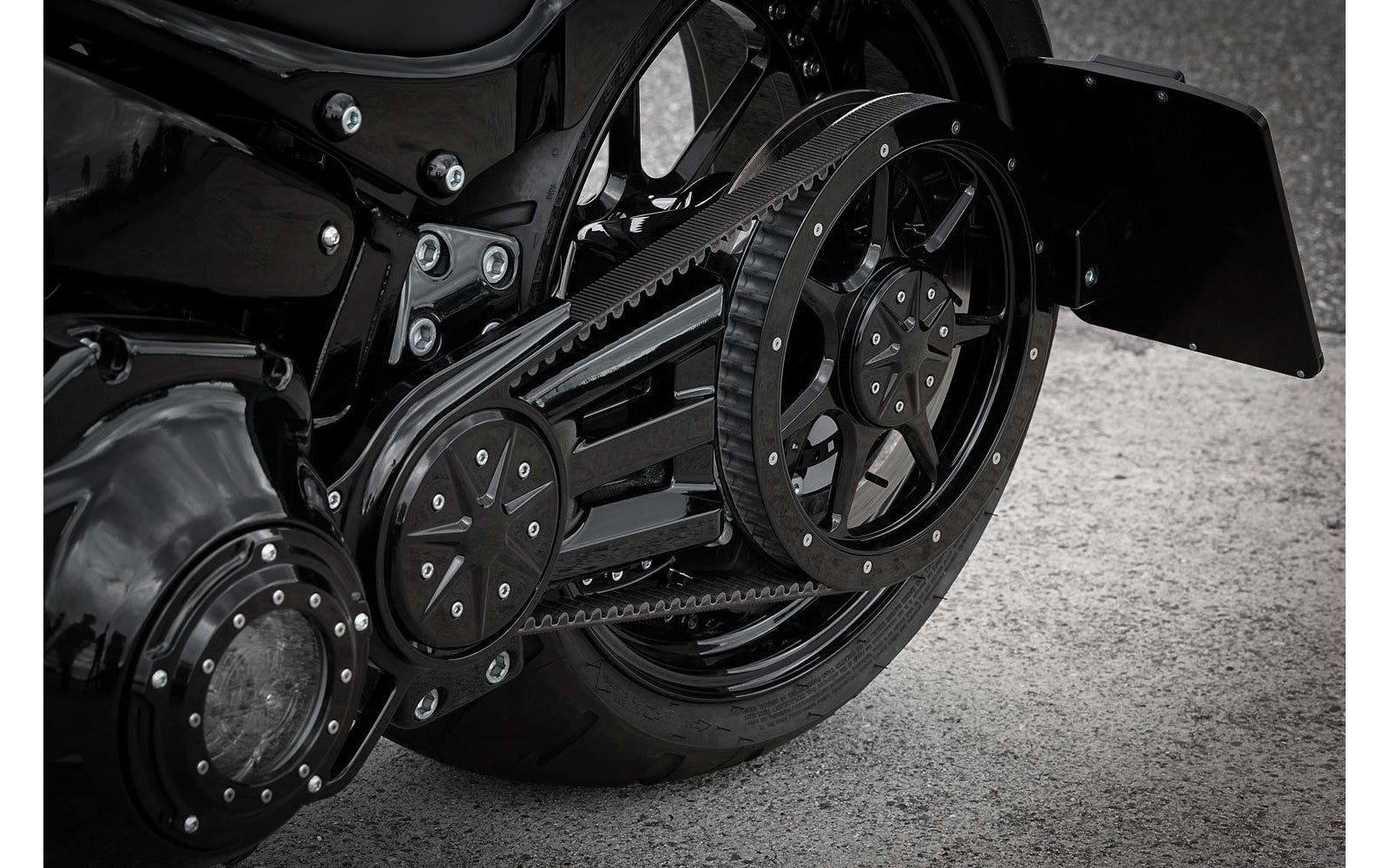 Rick's Single-Sided Swing Arm License Plate Holder - Softail 18-up