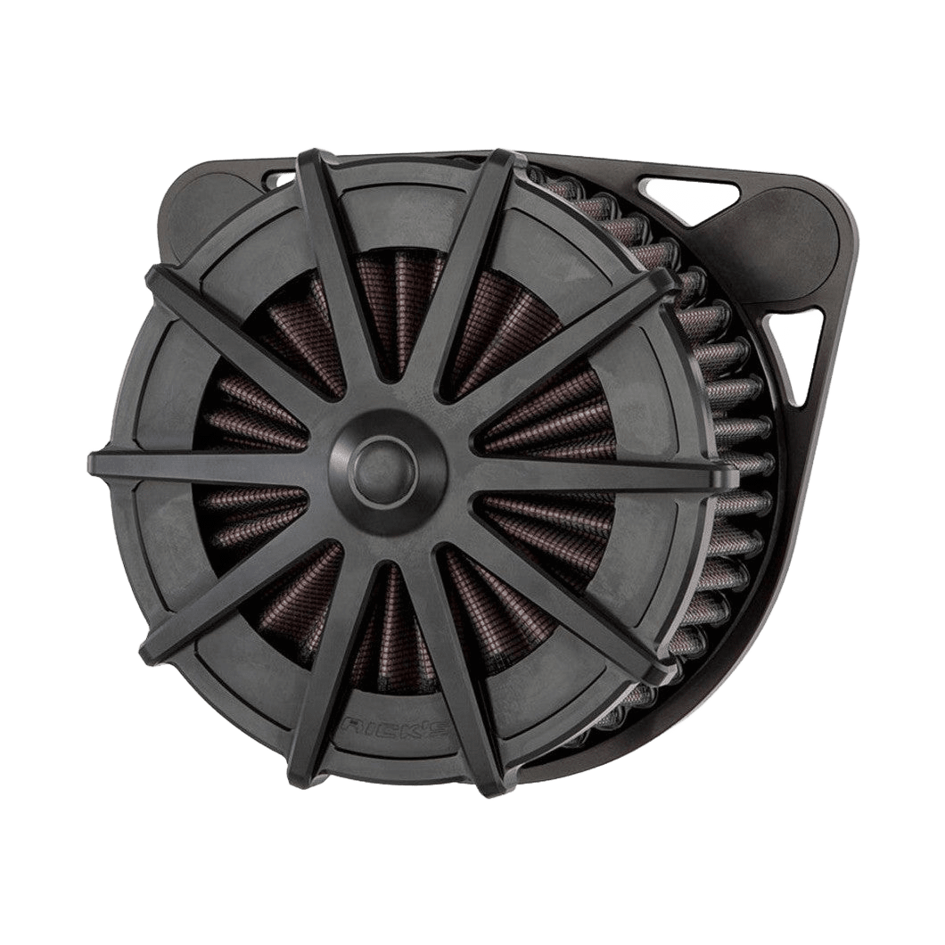 Rick's Air Filter "Good Guys 2" Black Spoke - Softail 18-20 107ci