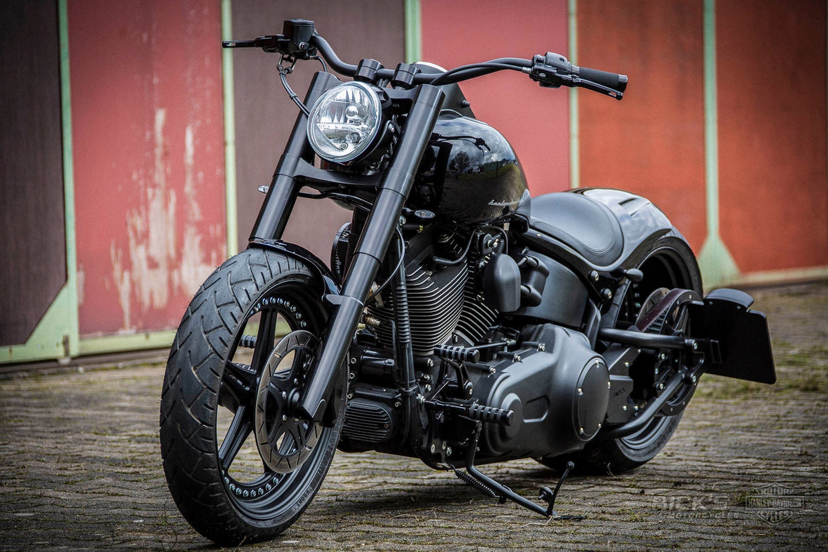 Rick's Apollo wheels on a custom Harley-Davidson