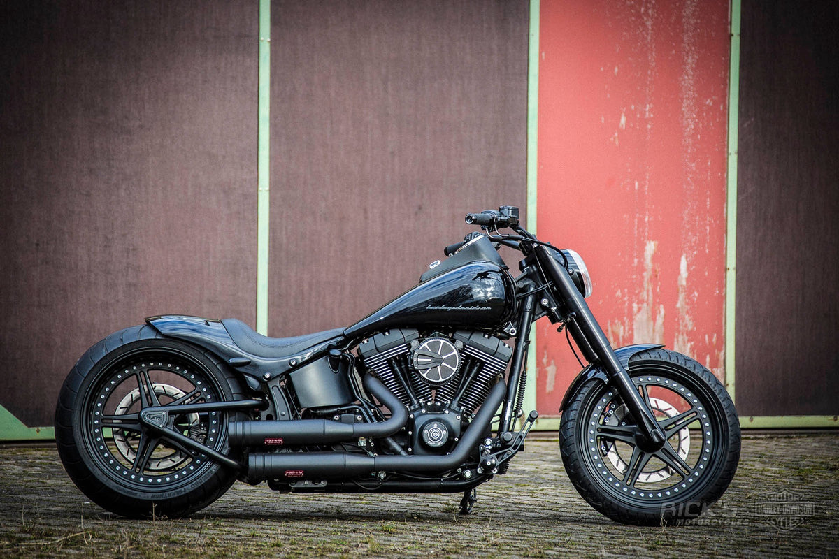 Rick's Apollo wheels on a custom Harley-Davidson