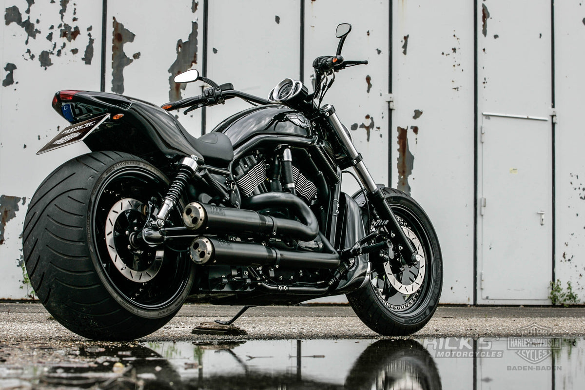 Rick's Bad Fellaz wheels on a custom Harley-Davidson