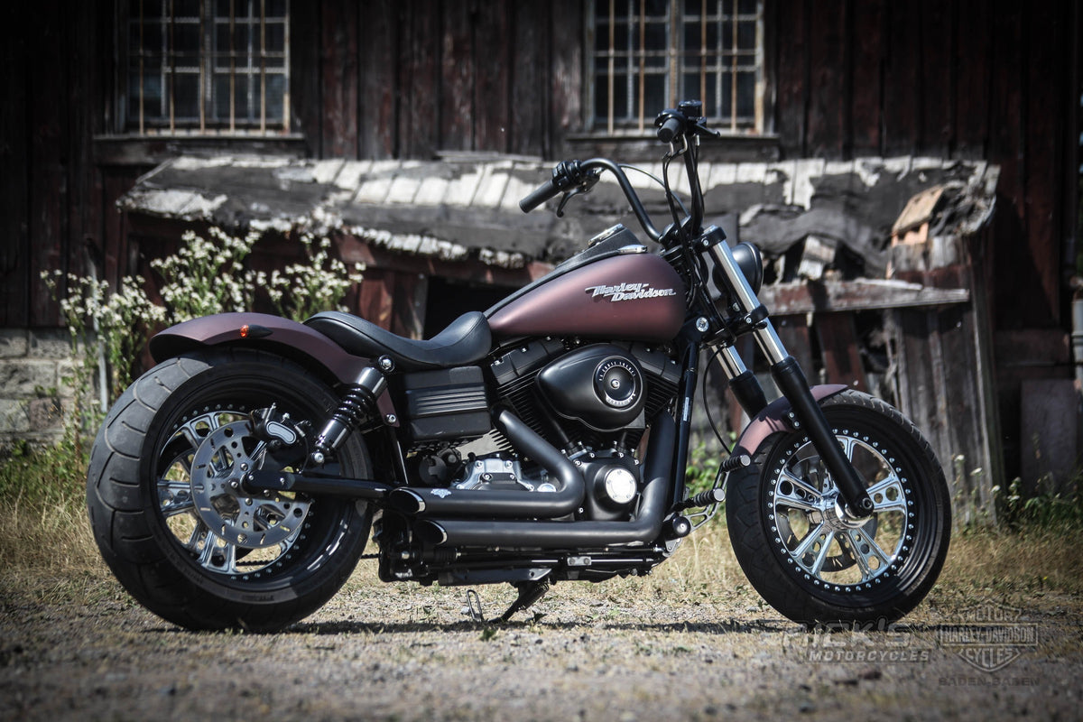 Rick's Rodder wheels on a custom Harley-Davidson