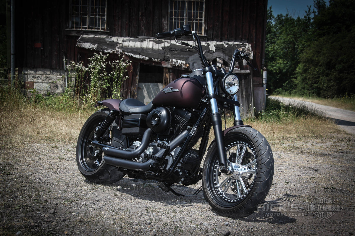 Rick's Rodder wheels on a custom Harley-Davidson