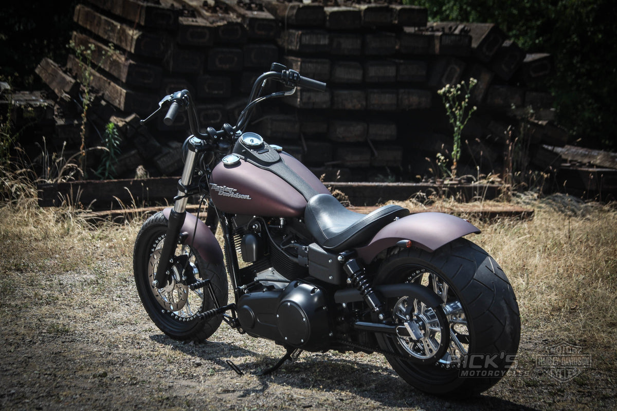 Rick's Rodder wheels on a custom Harley-Davidson