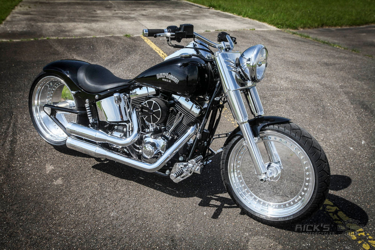 Rick's Disc wheels on a custom Harley-Davidson