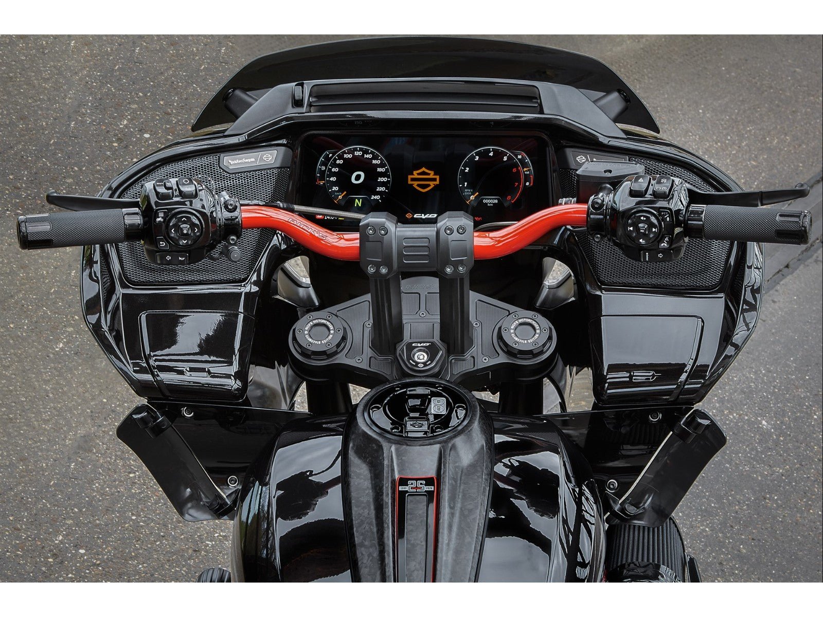 Rick's 1.9" Clubstyle Handlebars - Softail 25-up / Touring 23.5-up