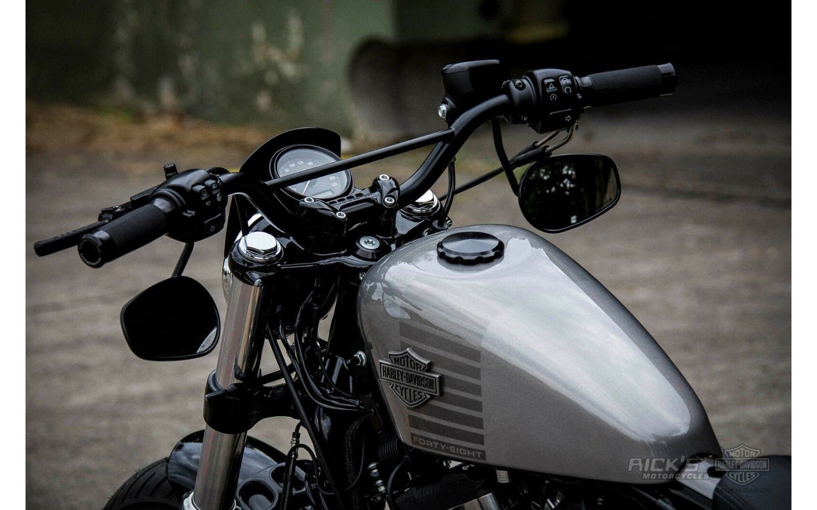 Rick's 1" Handlebar "Dirt Track" Matte Black