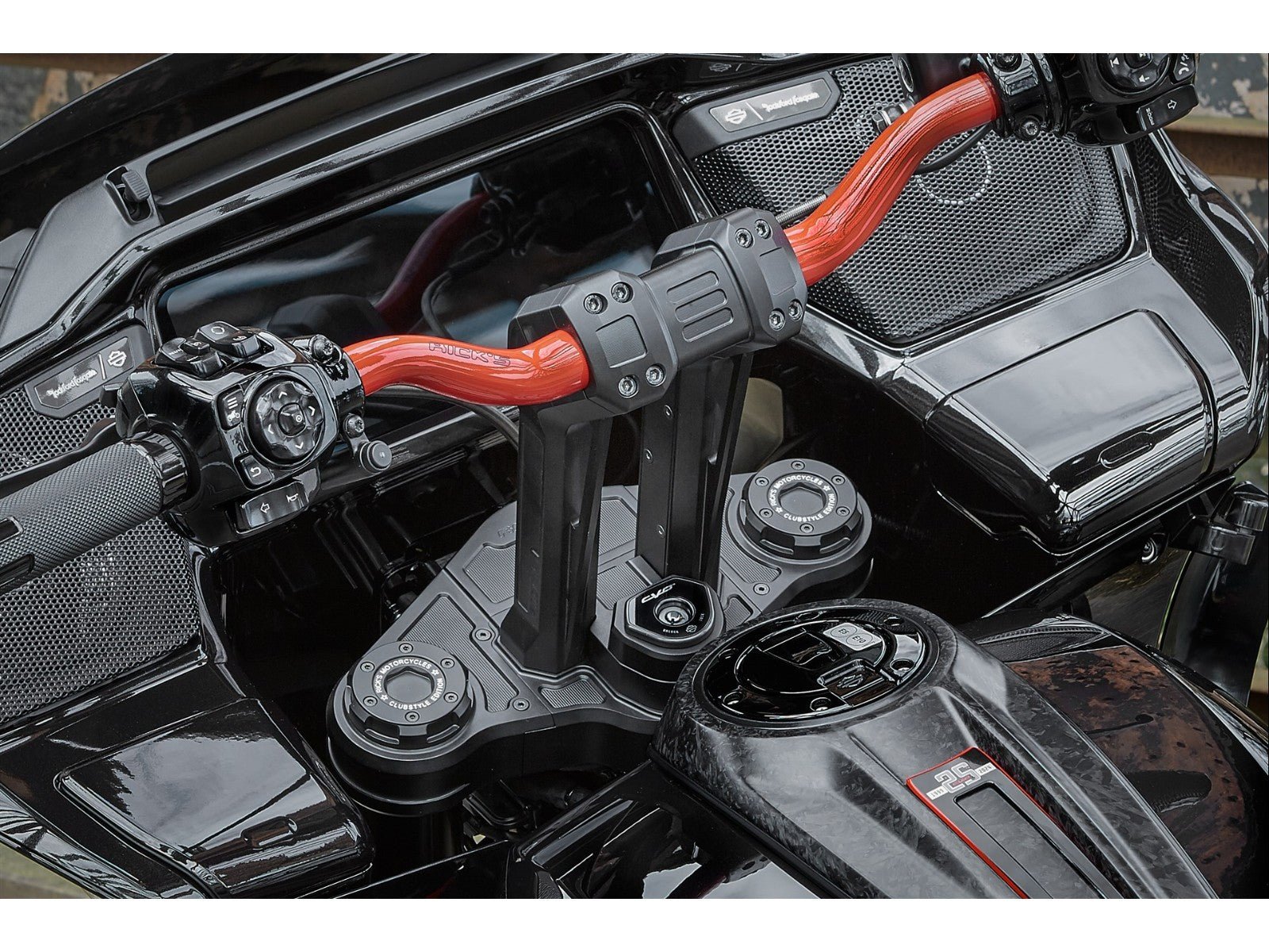 Rick's 11.5" Clubstyle Triple Tree & Riser Set - CVO 23.5 - up / Touring 24 - up - Rick's Motorcycles USA - Custom Parts for Harley - Davidson