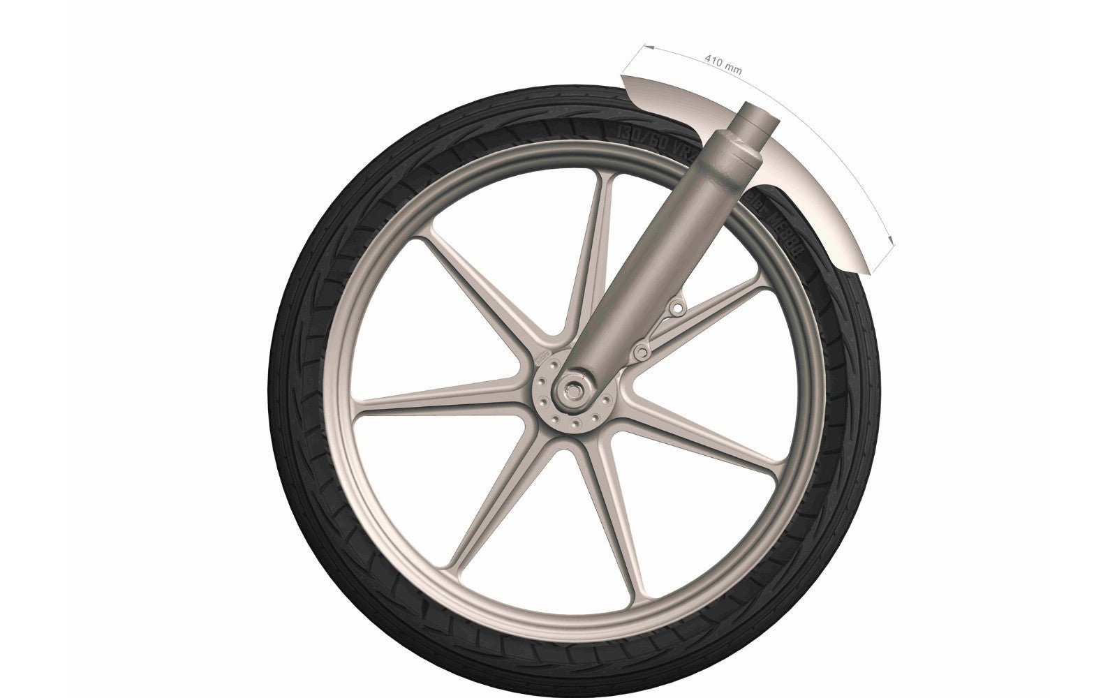 Rick's 23" Front Fender Steel - Breakout 13-up
