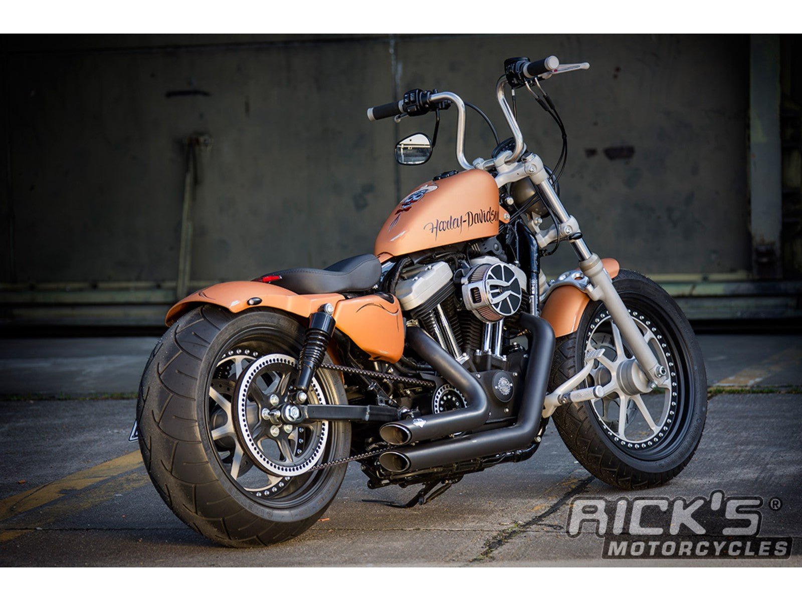 Rick's 240 Extended Swingarm - Sportster 14-up
