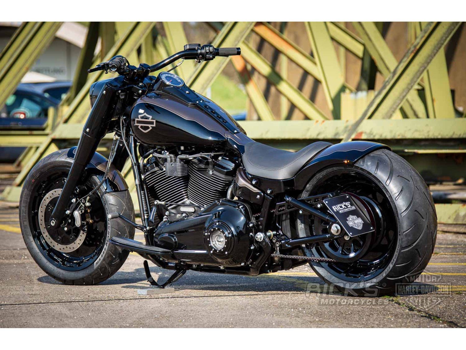 Rick's 240/260 Steel Rear Fender - Softail Wide 18-up