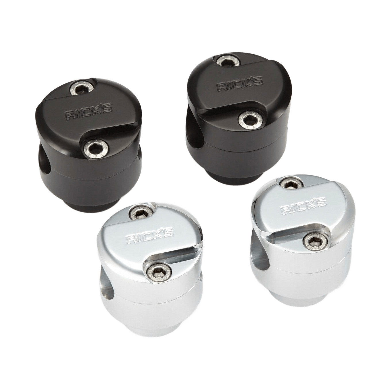 Rick's 25.4mm Bar Risers "Classic" Polished - Rick's Motorcycles USA - Custom Parts for Harley - Davidson