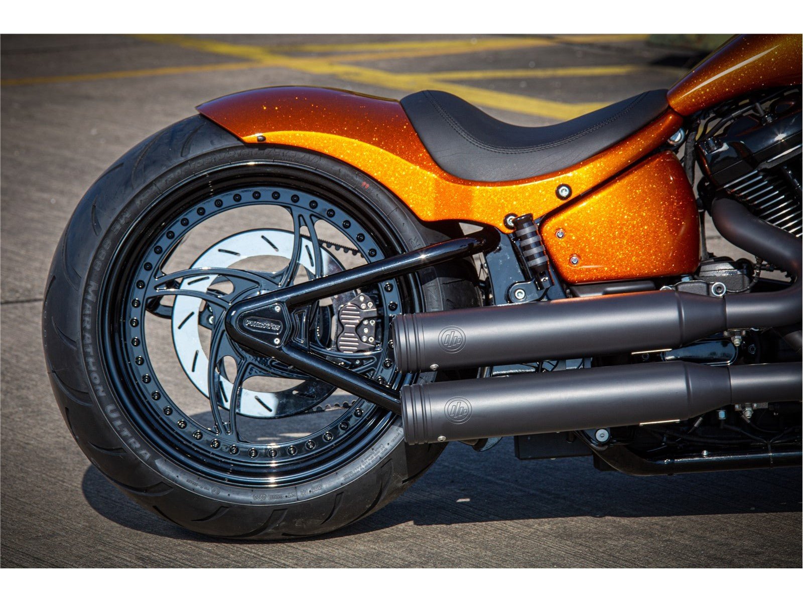 Rick's 300-360 Wide Tire Swingarm - Softail 18-up