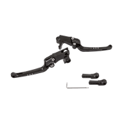 Rick's Adjustable Levers Set "Good Guys" Black - Dyna 96 - 17 / Softail 99 - 14 - Rick's Motorcycles USA - Custom Parts for Harley - Davidson