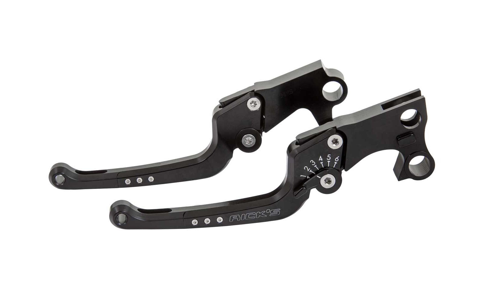 Rick's Adjustable Levers Set "Good Guys" Black - Sportster 14 - up - Rick's Motorcycles USA - Custom Parts for Harley - Davidson