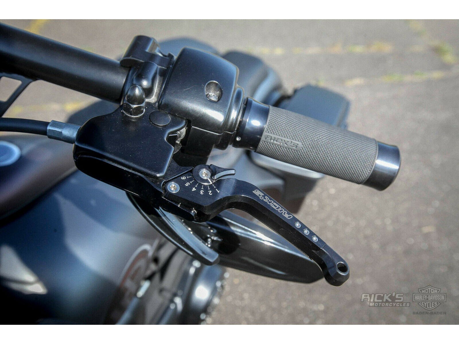 Rick's Adjustable Levers Set "Good Guys" Silver - Touring 24 - up - Rick's Motorcycles USA - Custom Parts for Harley - Davidson