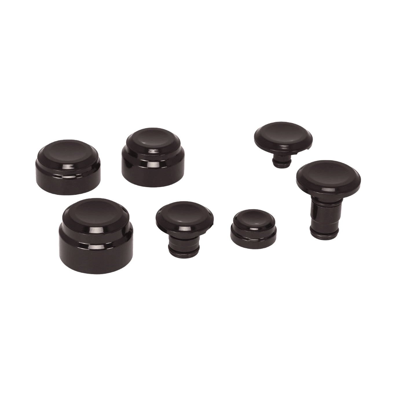 Rick's Axle Cover Set Smooth - Fat Bob 18-up