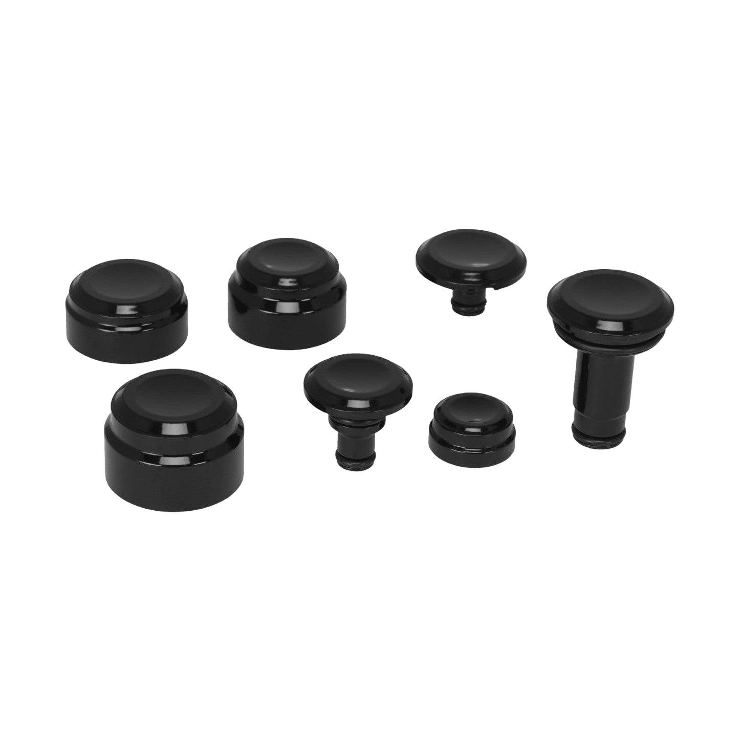 Rick's Axle Cover Set Smooth - Street-Bob / Slim etc 2018-up
