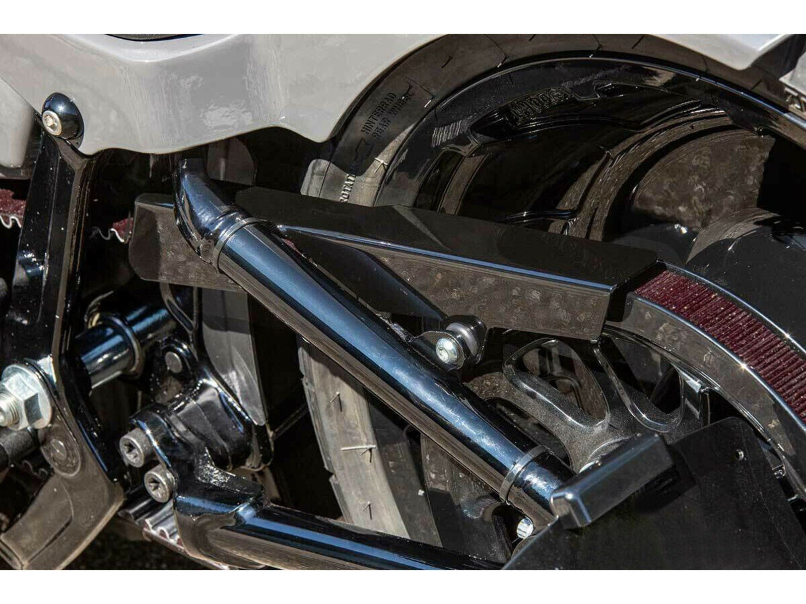 Rick's Belt Guard Matte Plain - Softail 18-up