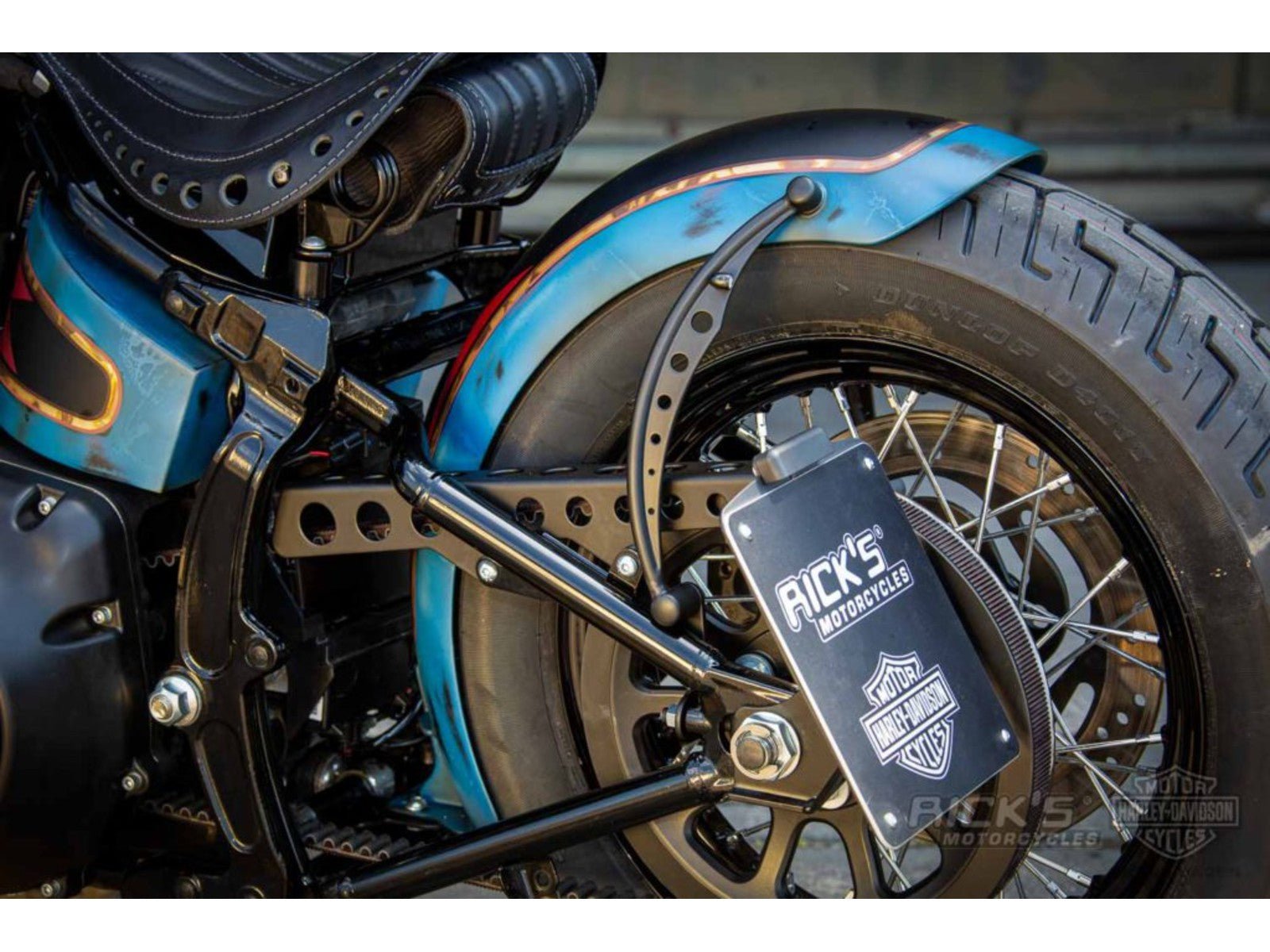 Rick's Belt Guard Plain Polished - Softail 08–17