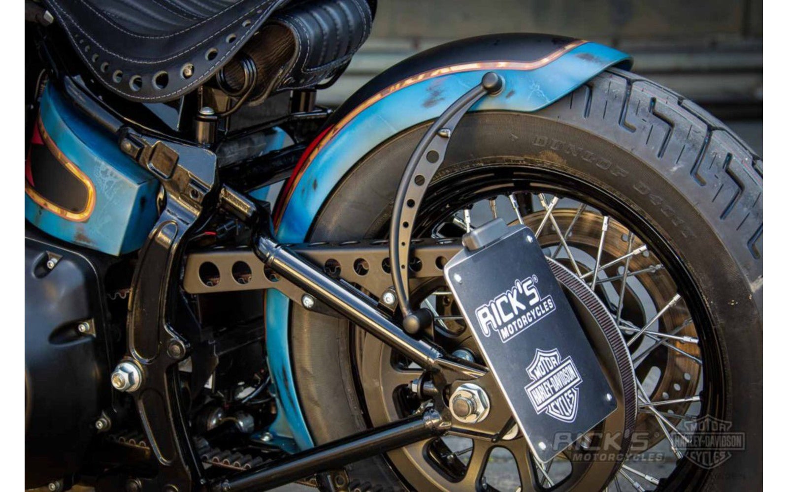 Rick's Belt Guard Square Cut Polished - Softail 08–17
