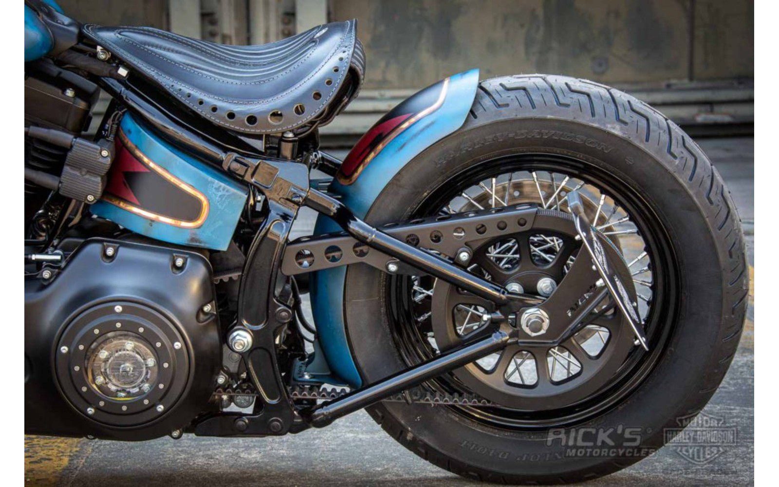 Rick's Belt Guard Square Cut Polished - Softail 08–17